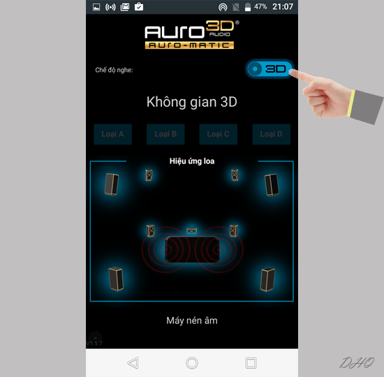 Chế độ nghe 3D
